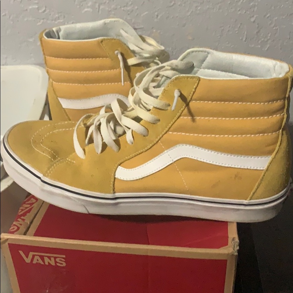 Vans high sk8 Ochre used condition wit damaged box